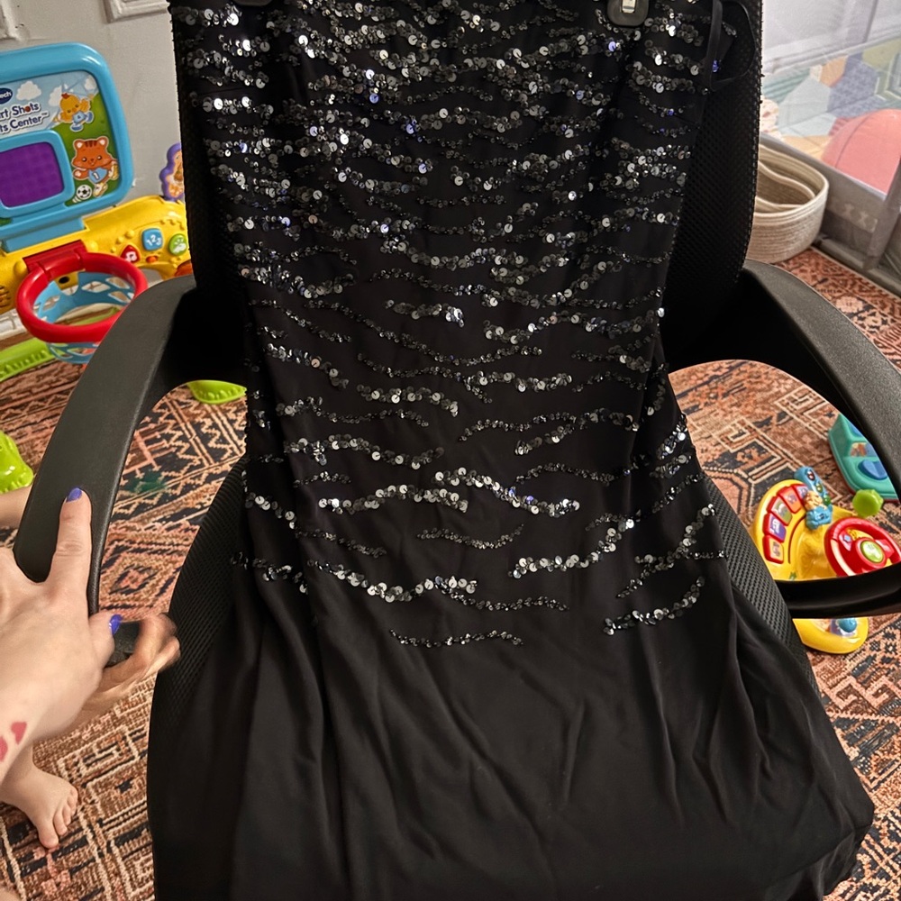 Black Sequin Dress